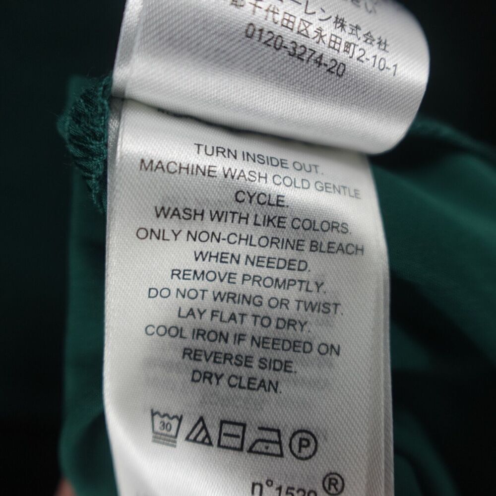 Ralph Lauren Womens Chiffon Velvet One-Shoulder Green Flowy Dress Size 8 - Picture 10 of 10